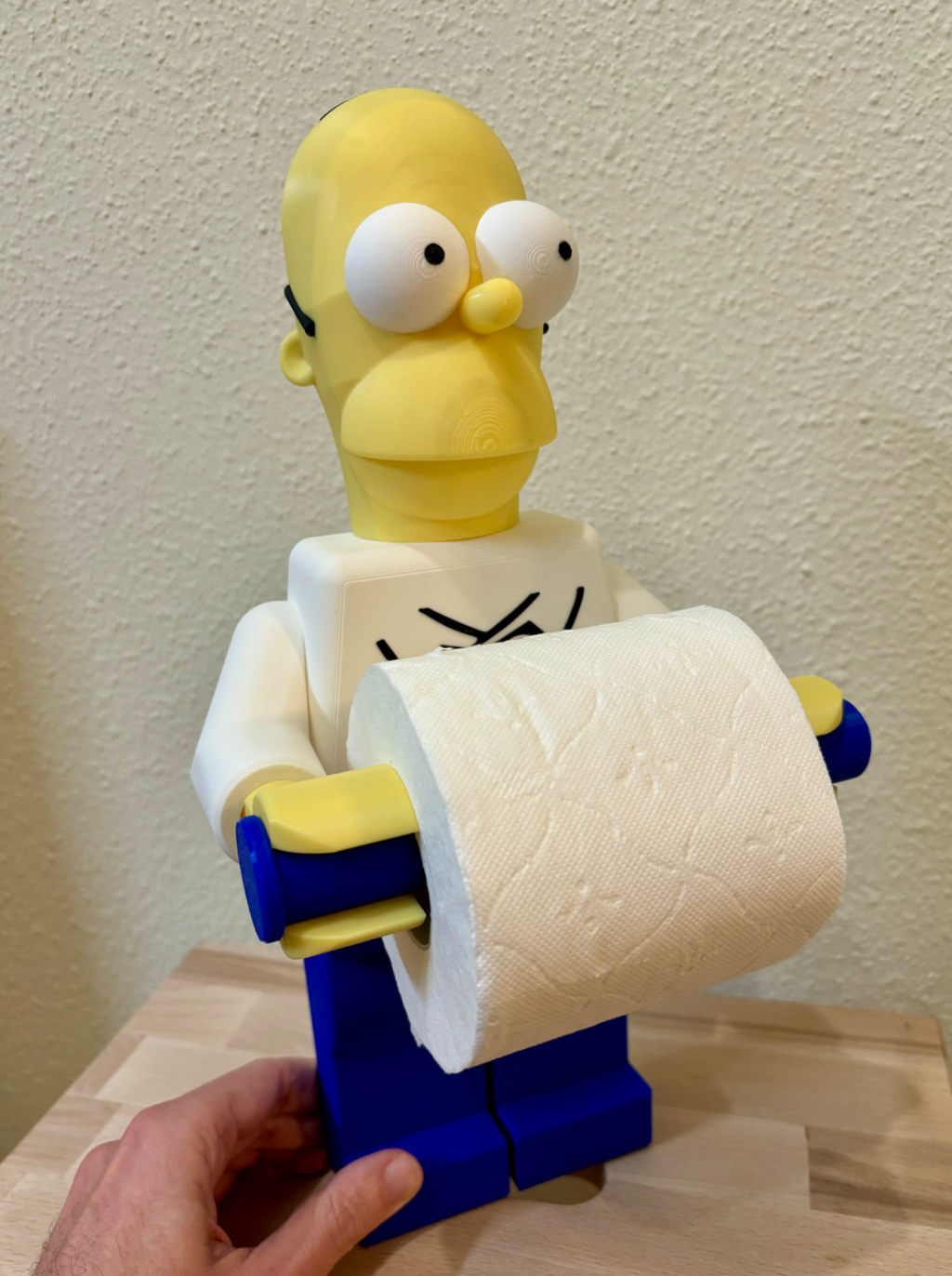Homer Simpson Brick Toilet Paper Holder