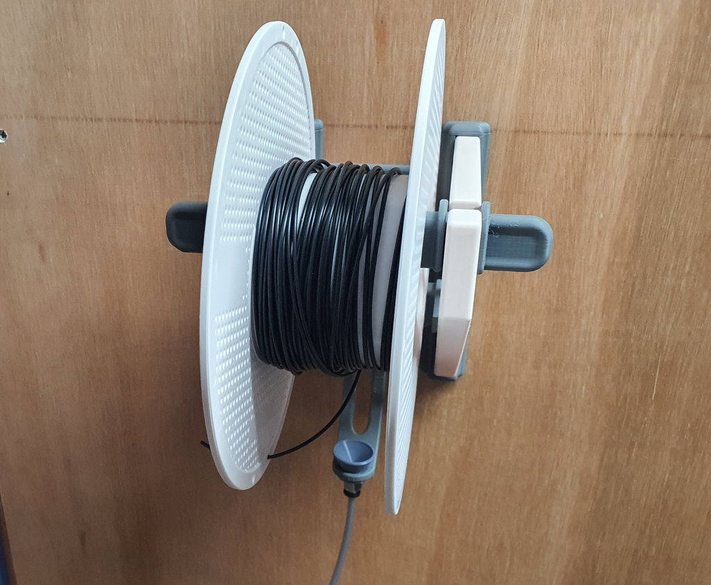 Spool Holder for Bare and Honeycomb Storage Wall