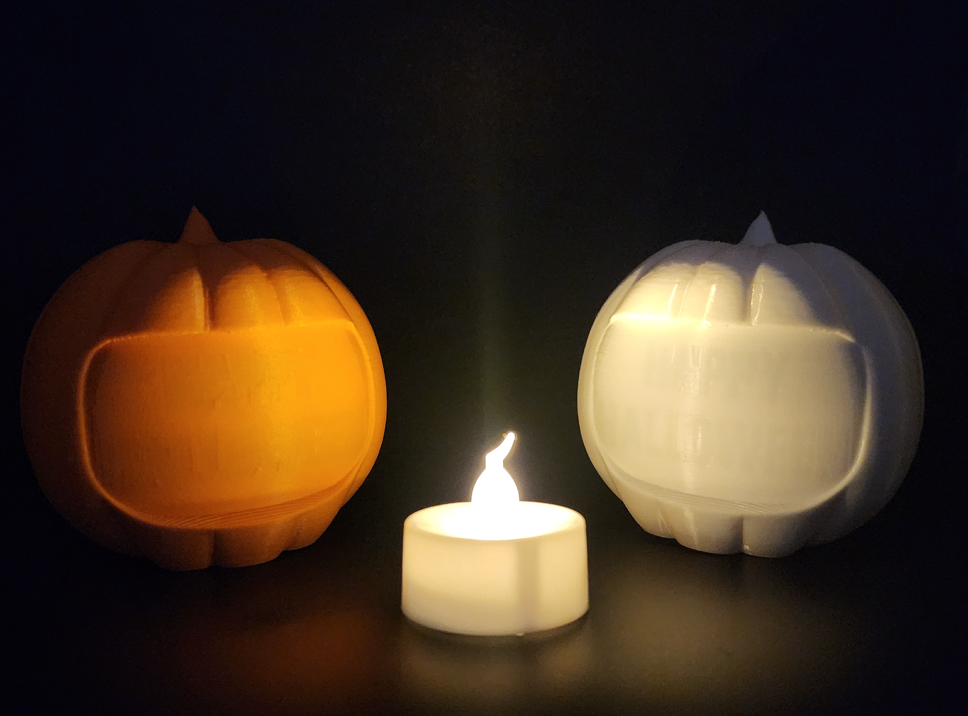 Lithophane Tea-Light Pumpkin