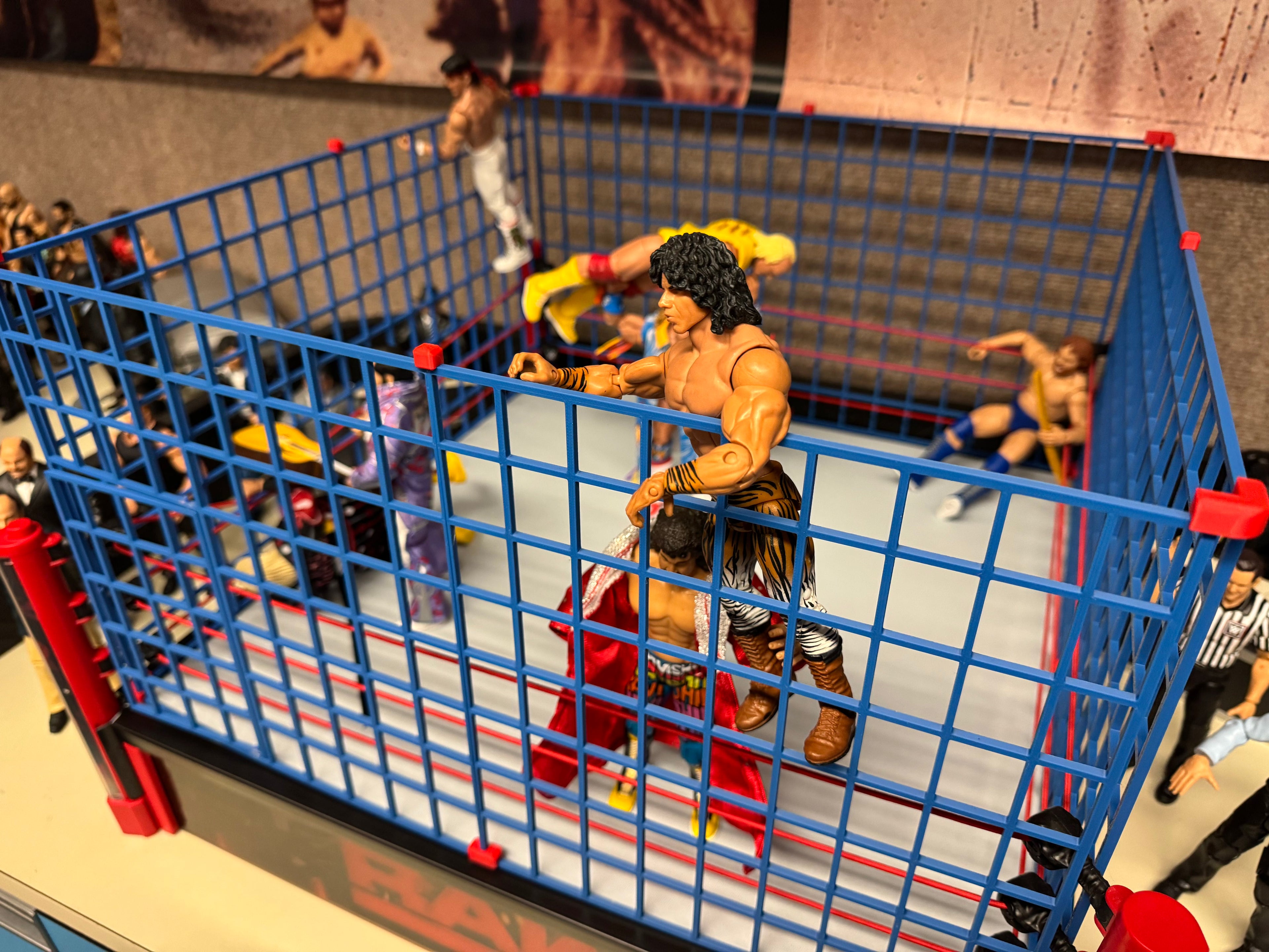 Blue Steel Cage - for 20 in Scale Size Ring