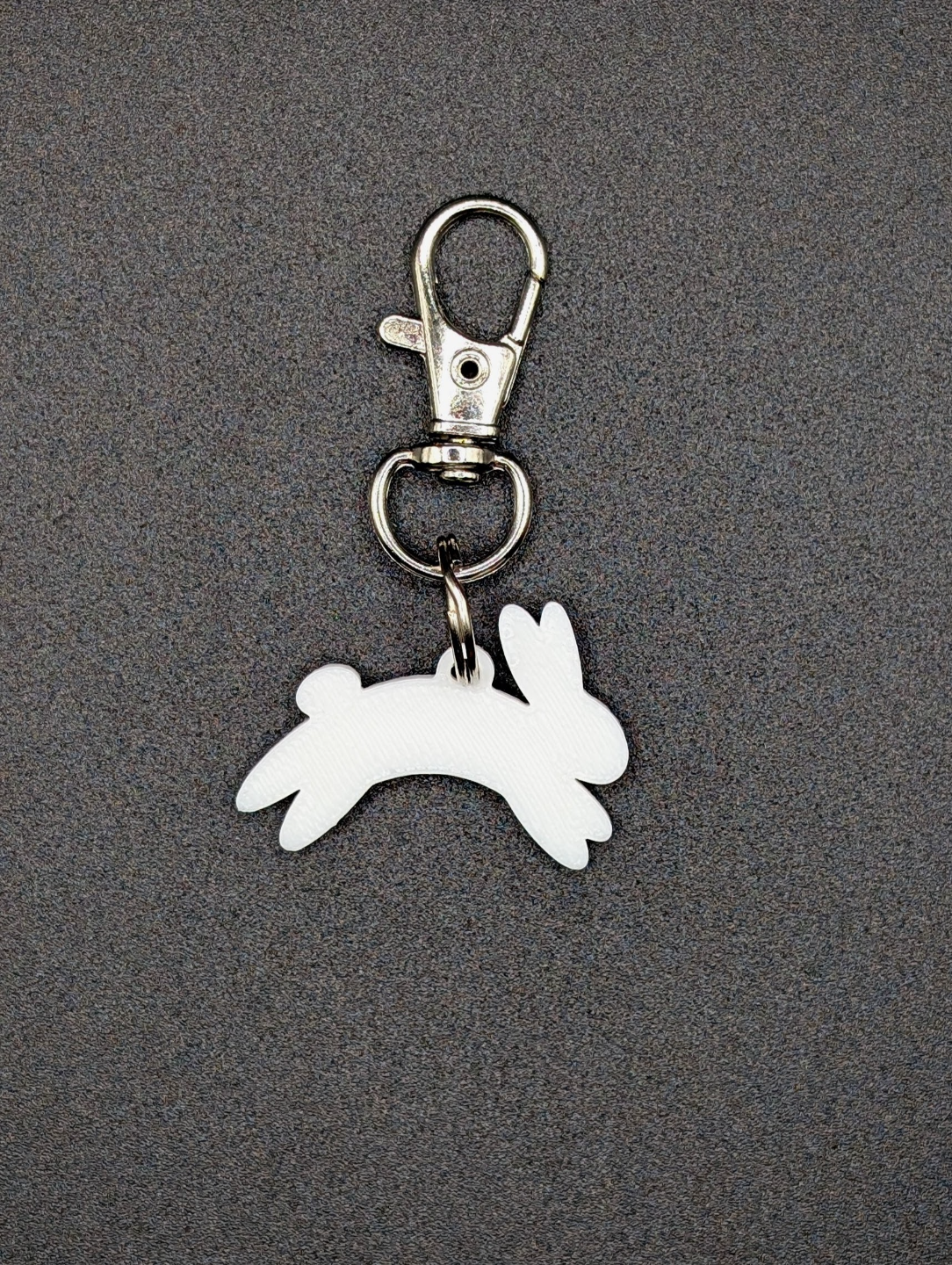 Cute Jumping Bunny Keychain