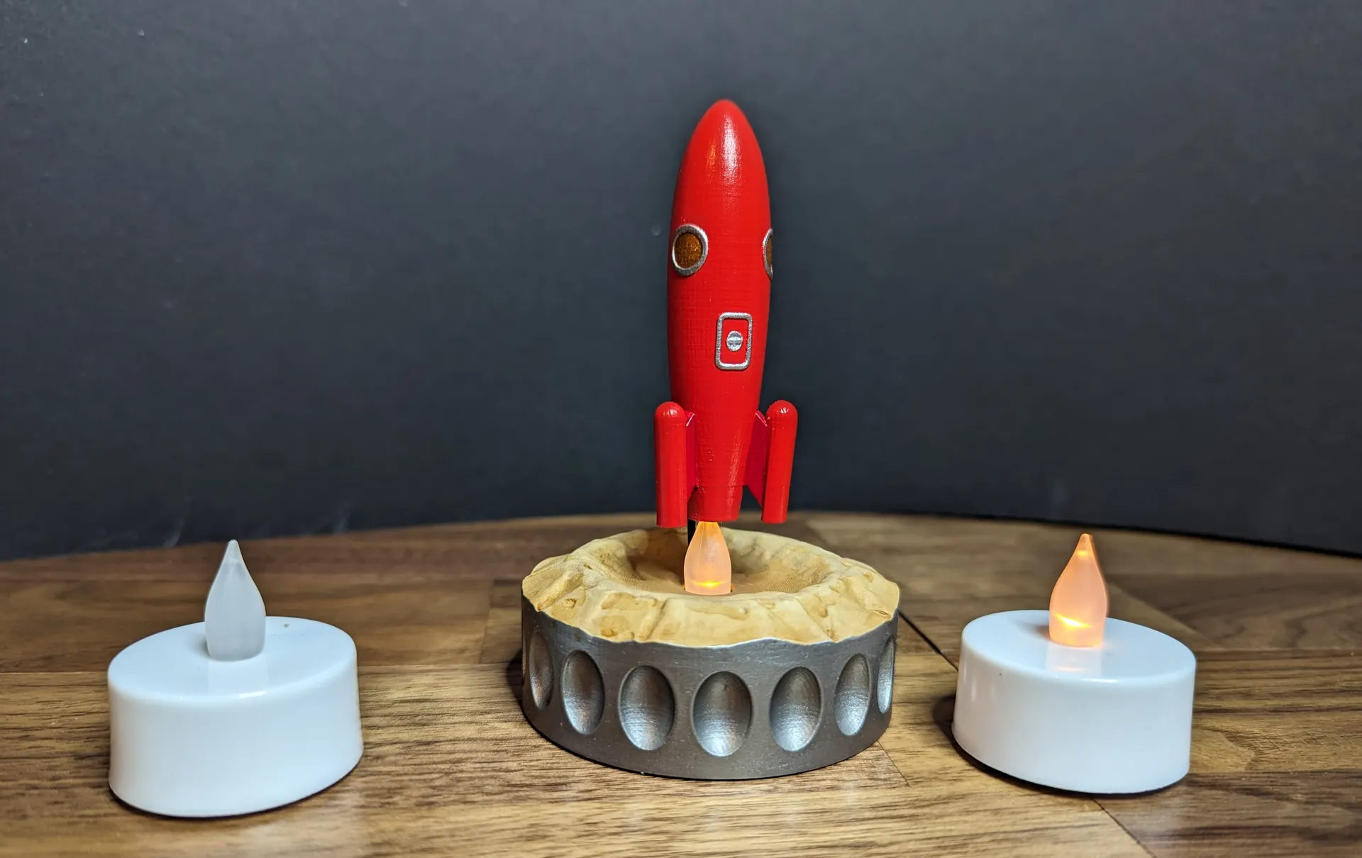 Blast Off! The electric tea light rocket