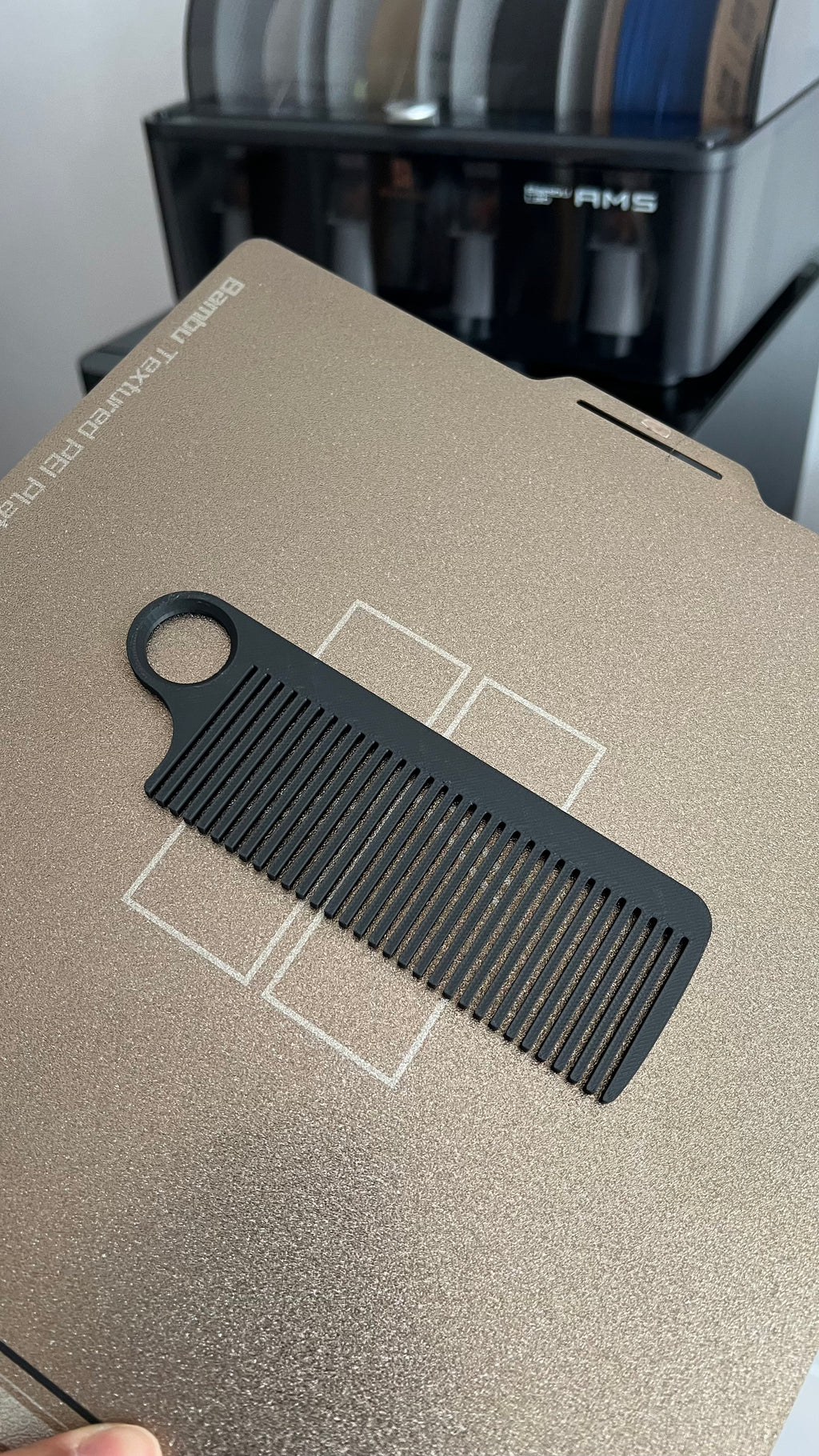 Minimalist Hair Comb – Easy & Fast 3D Print