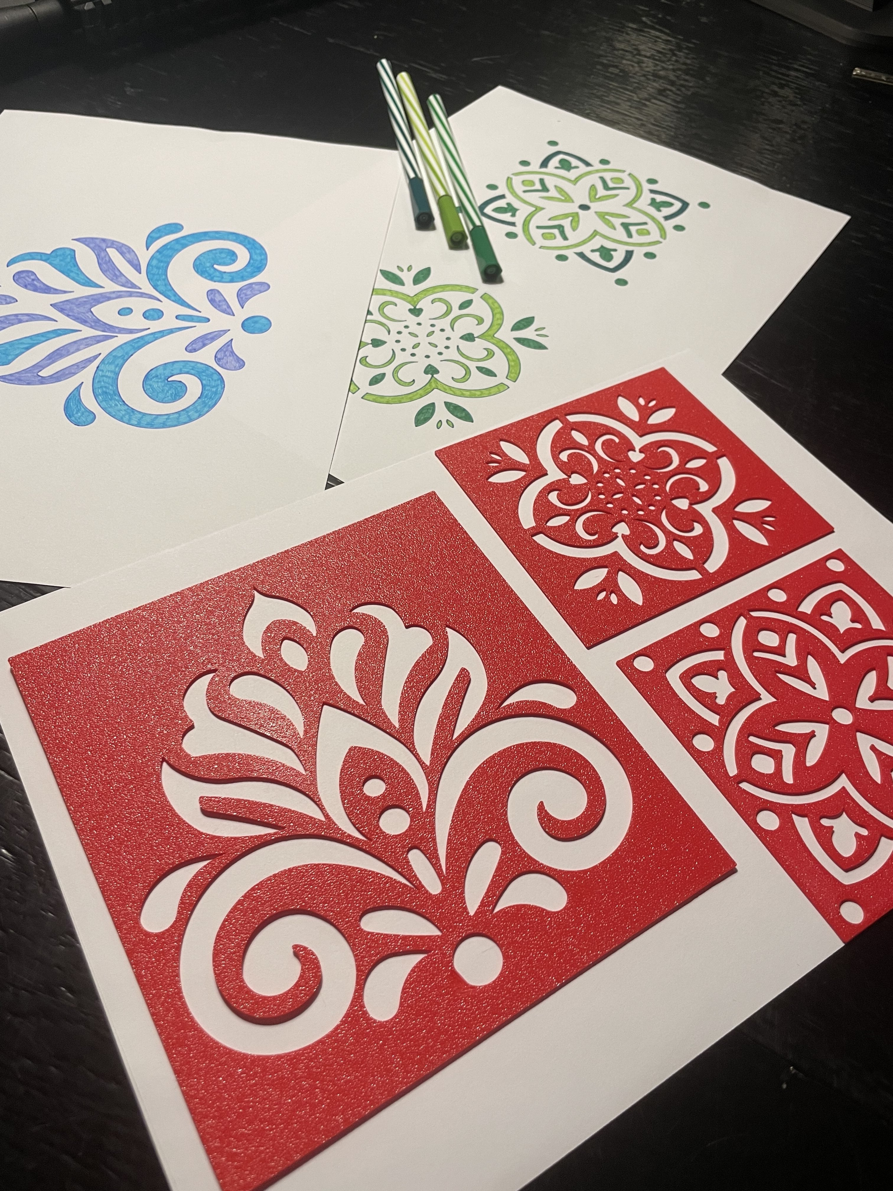 Mandala drawing templates