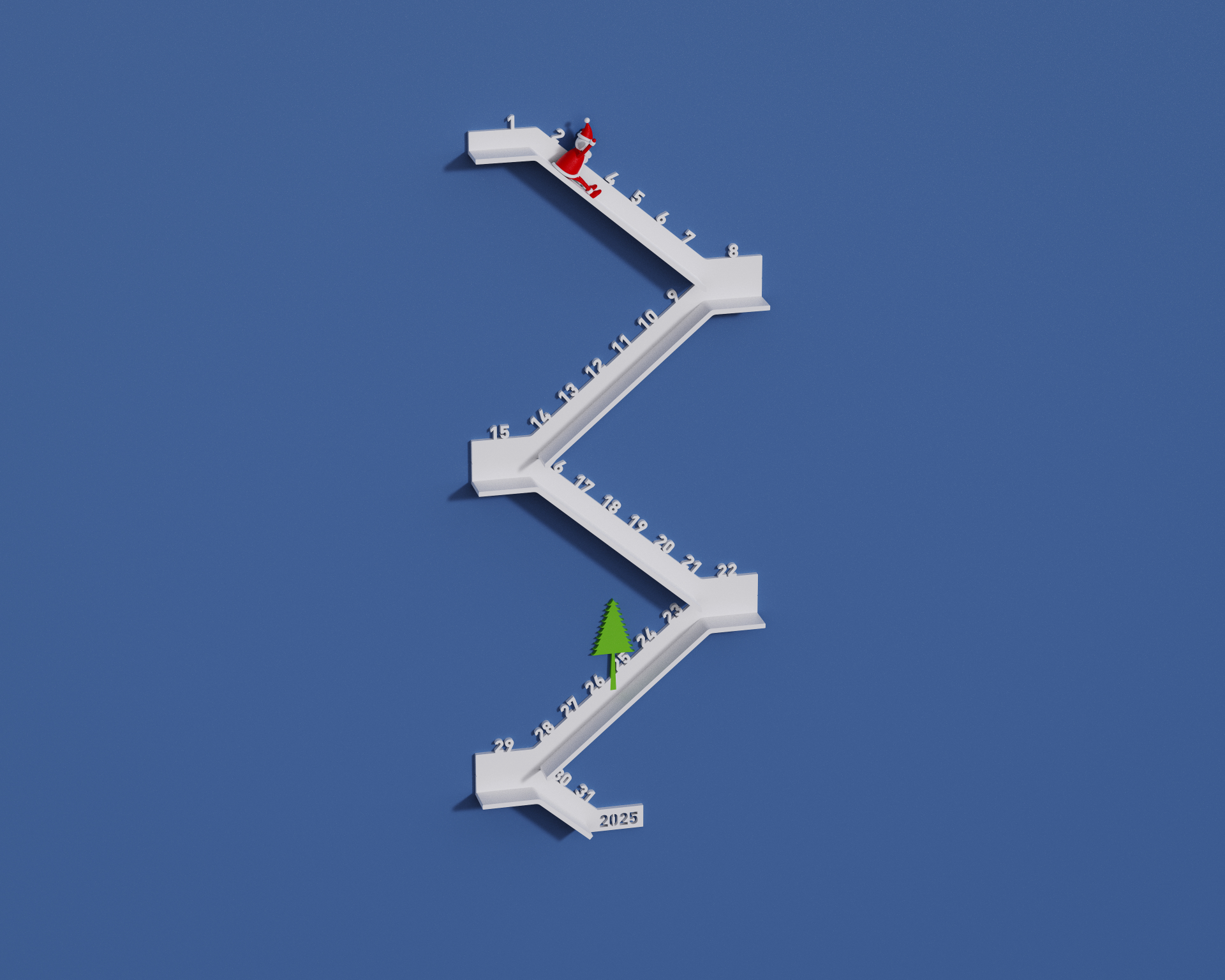Santa Slide 2024 Christmas & New Year