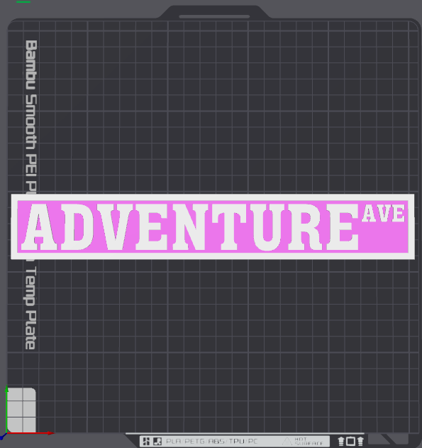 Bookshelf Sign - Adventure Ave - Street Sign