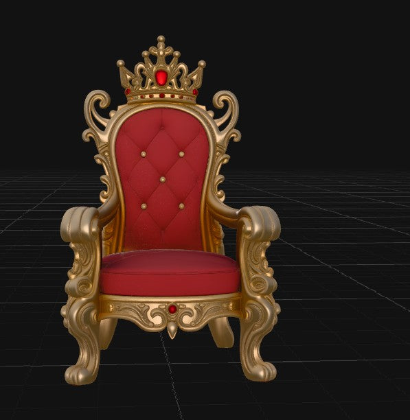 royal throne with crown