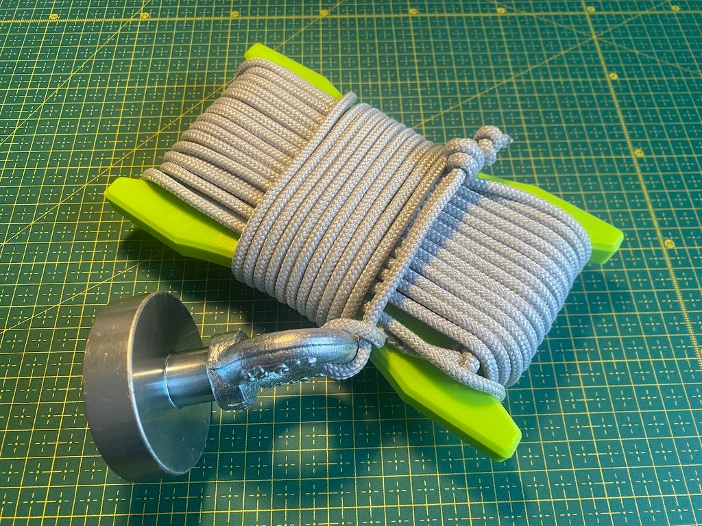 Rope Winder / Storage for Magnet Fishing