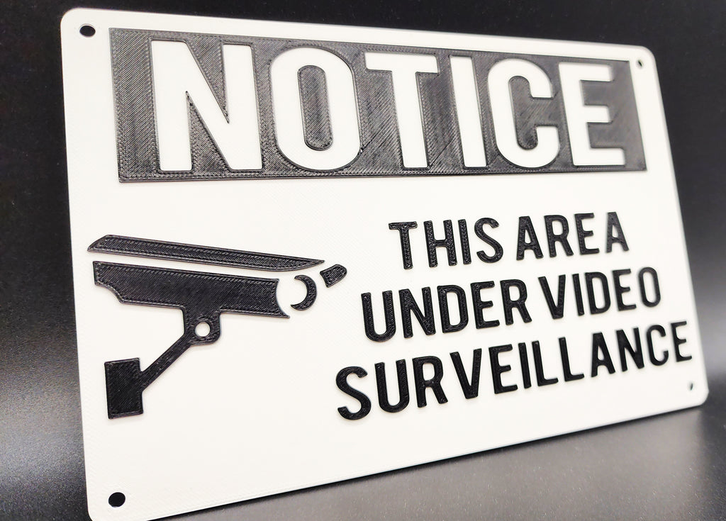 Video Surveillance Signs 2 Color