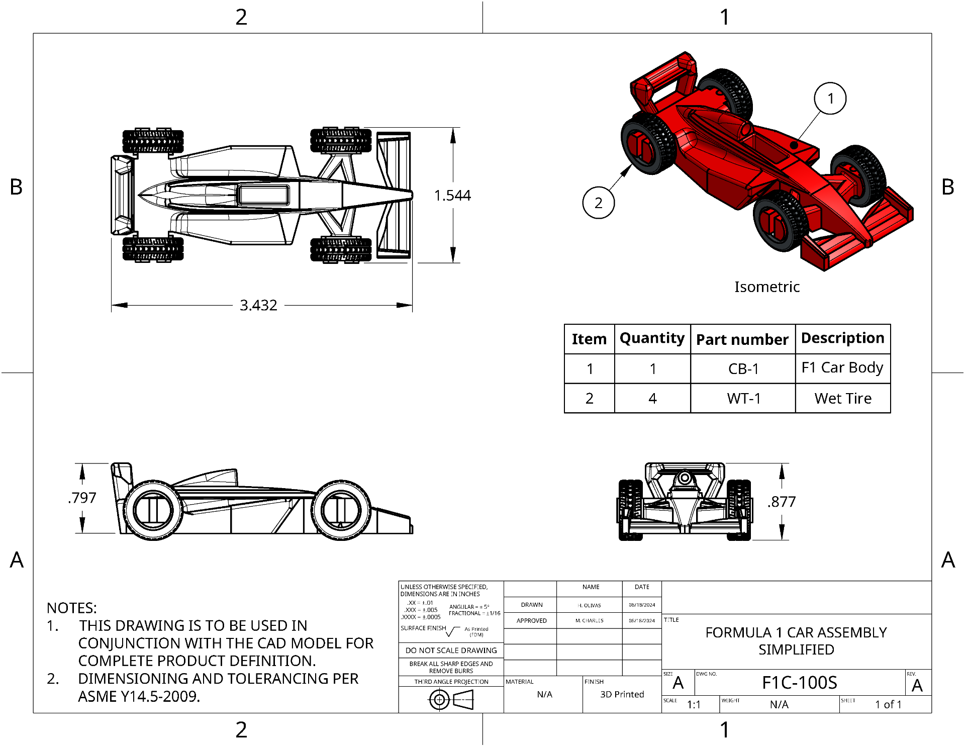 F1 Car (Simplified)