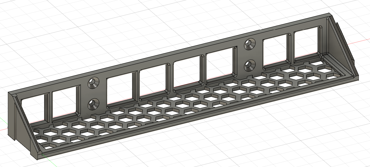 Modular mini Hexagonal Shelf