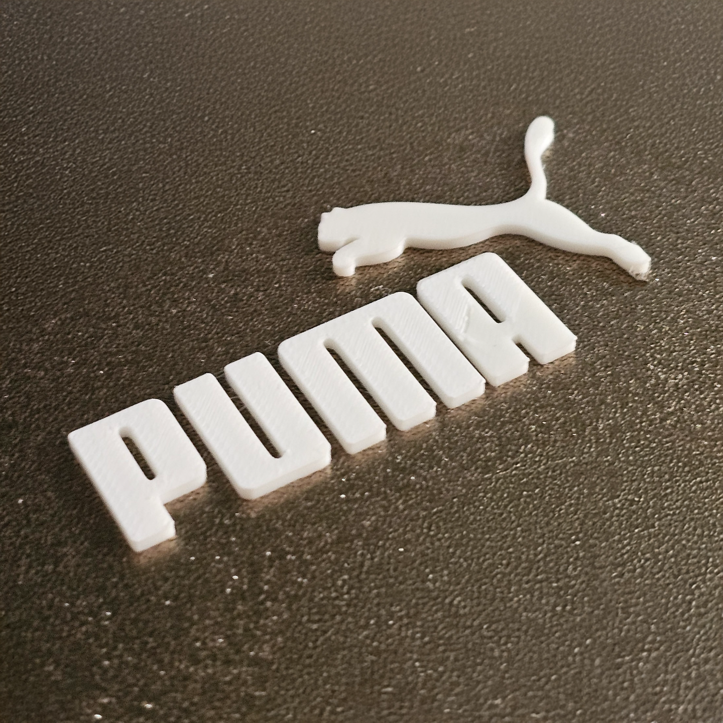 Puma Logo with Custom Text - 3D Printed