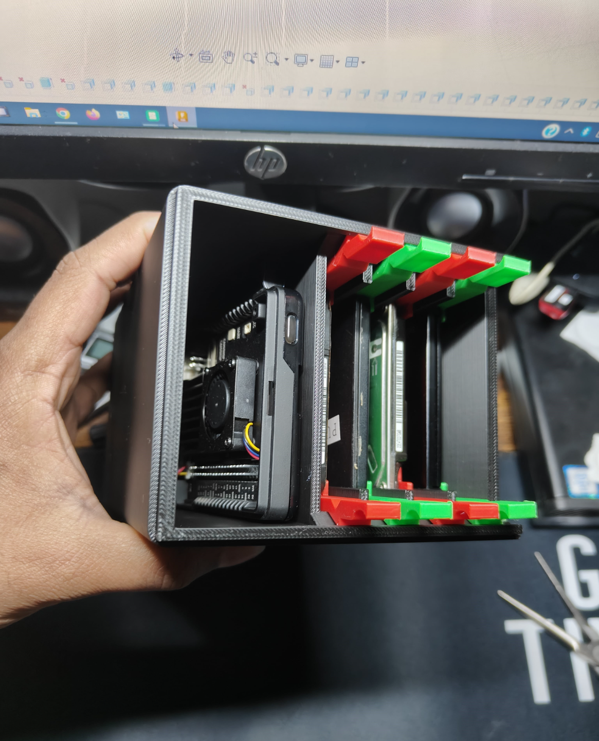 Raspberry PI NAS Enclosure For 2.5in 4xHDD/SSD