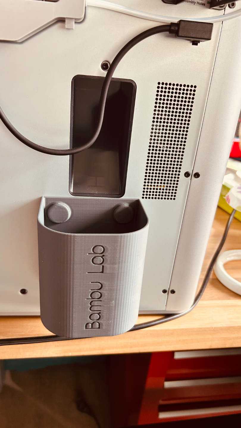 Filament catch can with 4 magnets (12x3, round) for X1C, P1P and P1S. Simple but effective.
