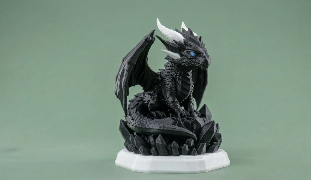Dragón de Cristal sobre Trono