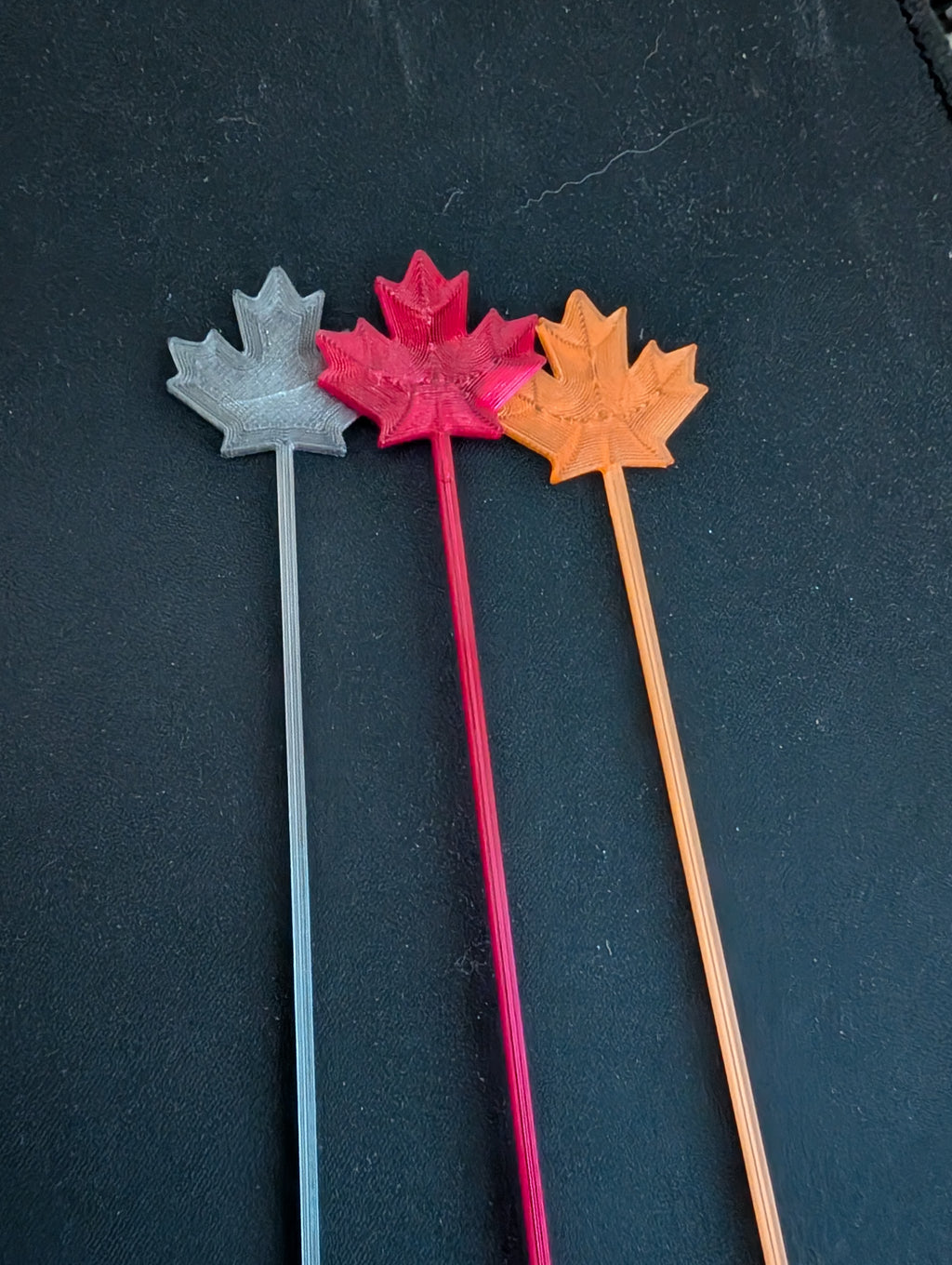 Maple Leaf Drink Stir Sticks