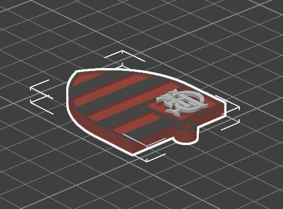 chaveiro escudo flamengo