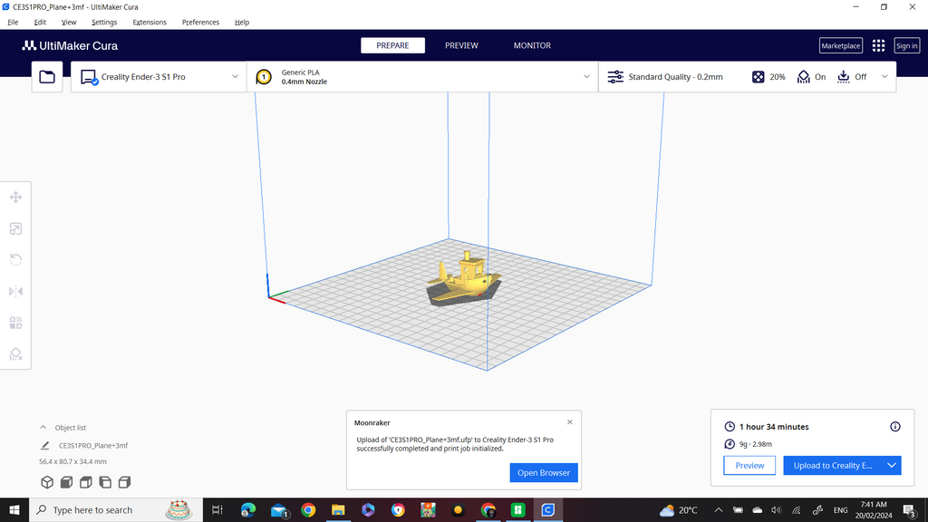 Flying benchy