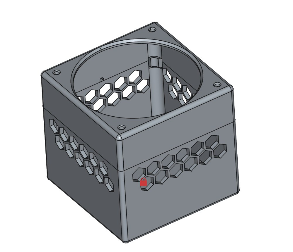 Home aroma dispenser for 120mm fan