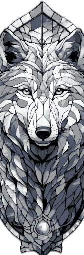 Wild Beauty Immortalized in Stained Glass - The Portrait of the Wolf - Set of 3 Bookmarks