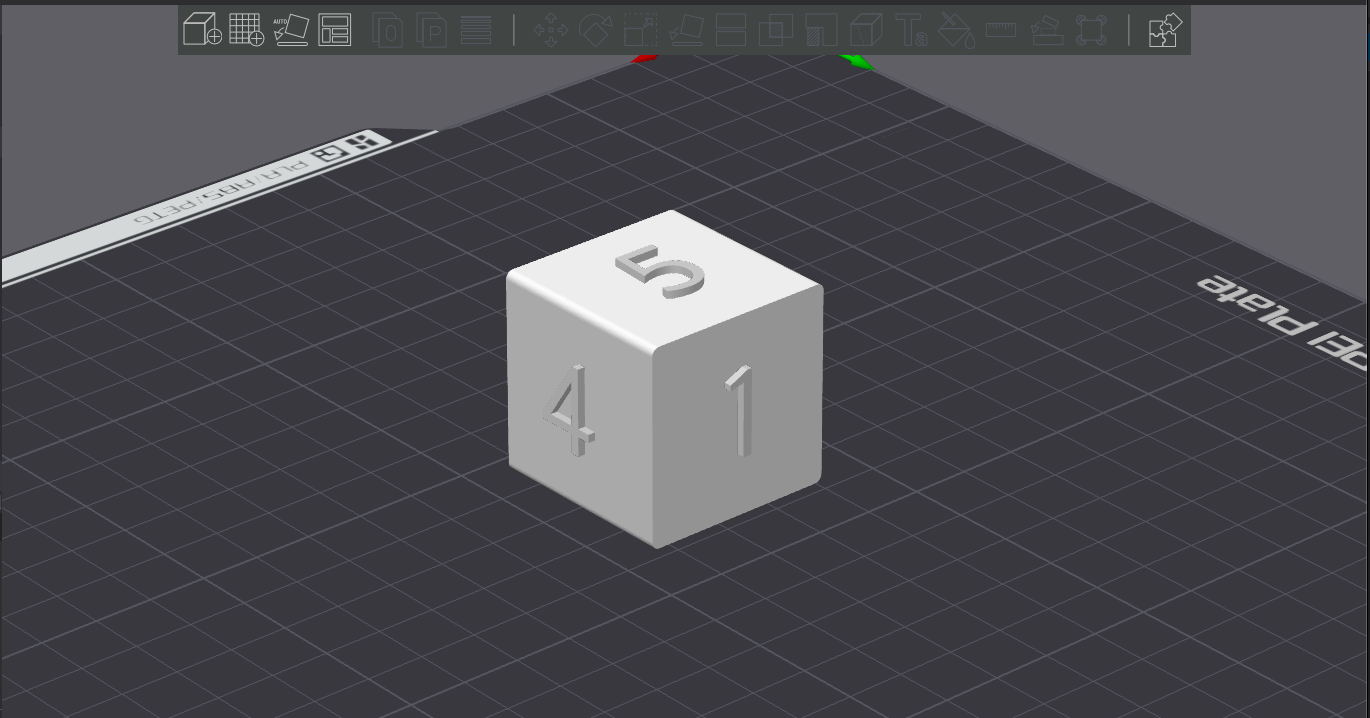 a simple number dice