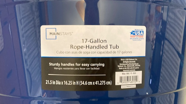 17 Gallon Tub Handles - Removable