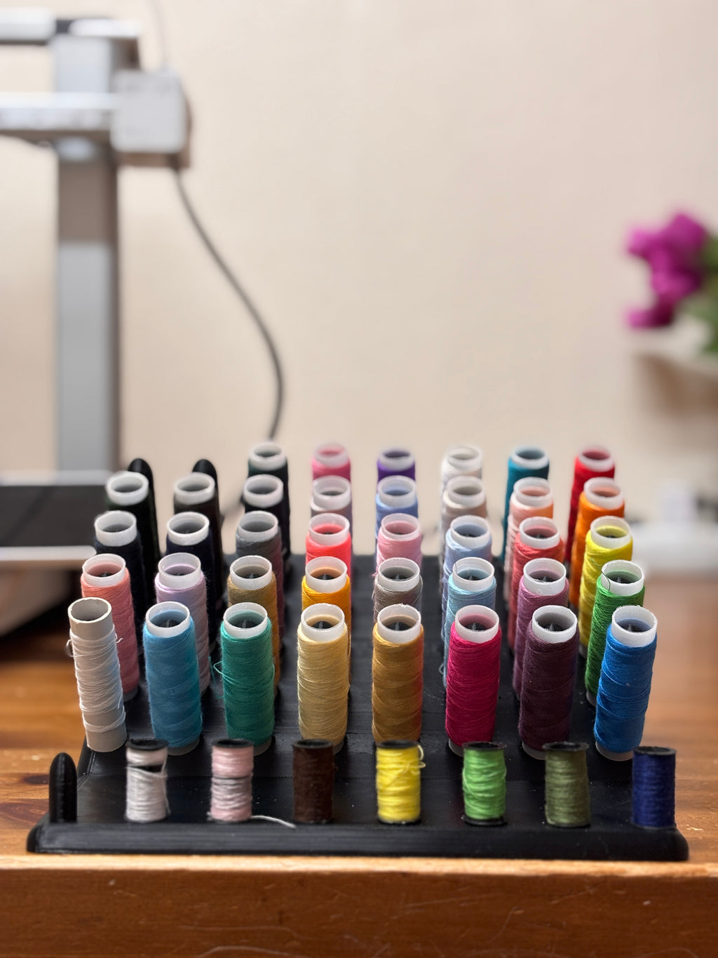 Thread Spool Rack – 40 Spool Sewing Organizer