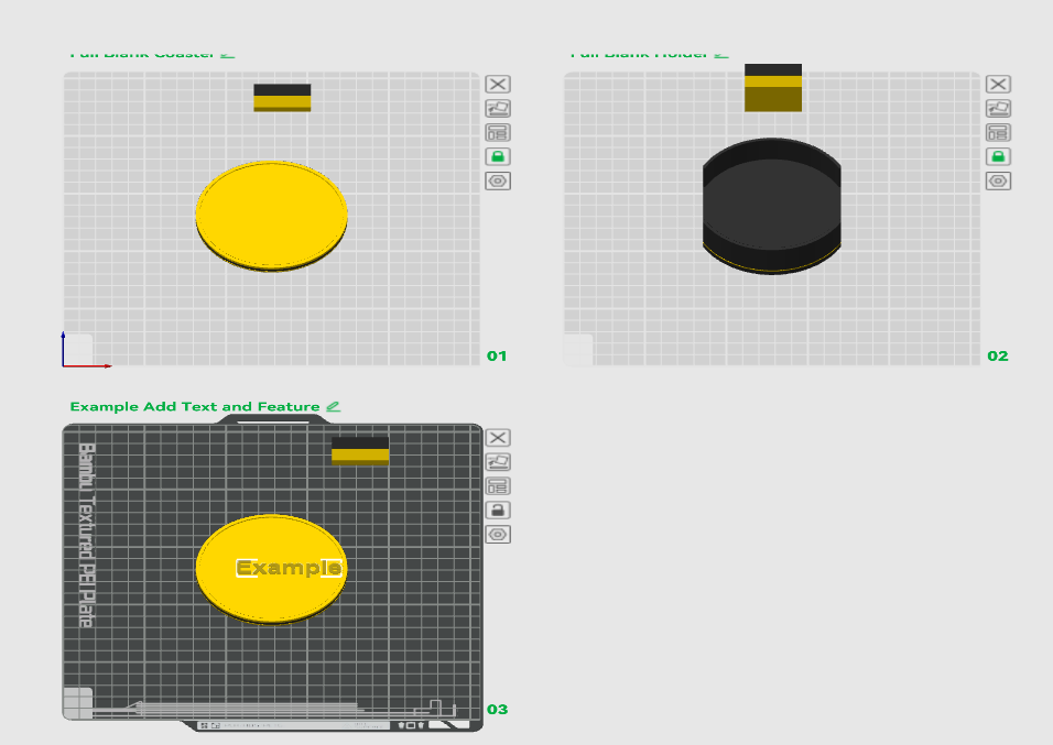 Customizable Coaster Set (add your own text and graphics)
