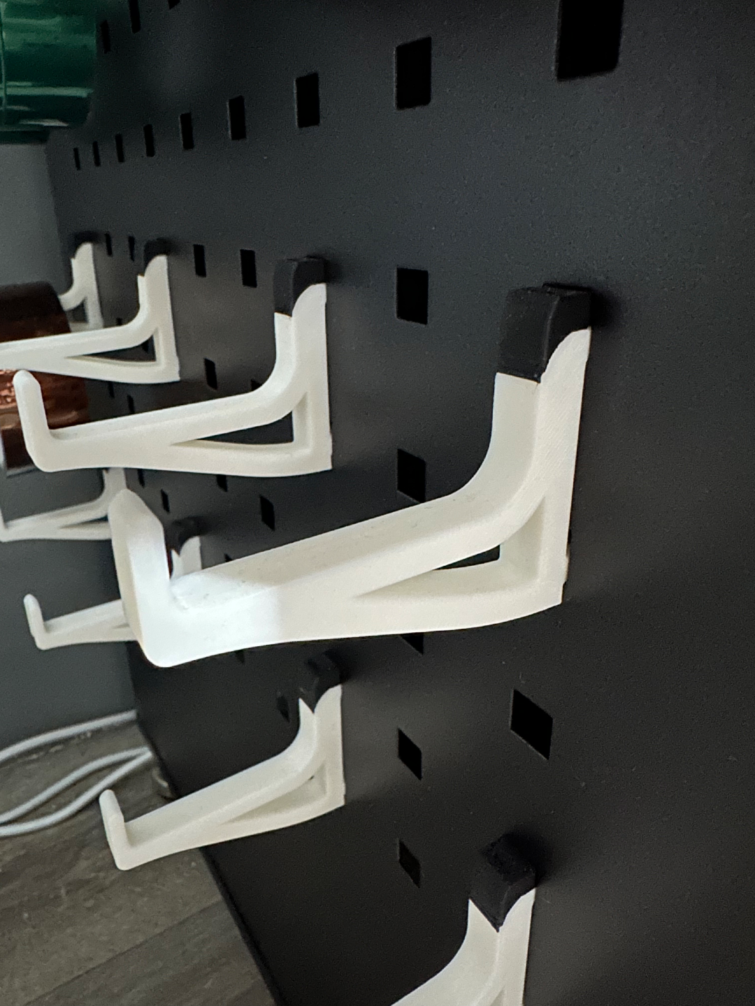 Square Pegboard Hook with Lock