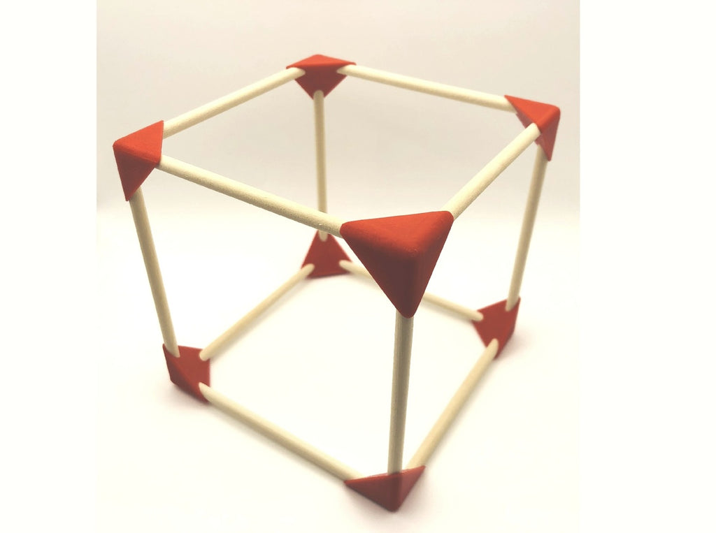Platonic Solids with 5 mm wooden sticks