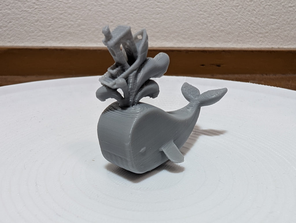 Benchy on Whale