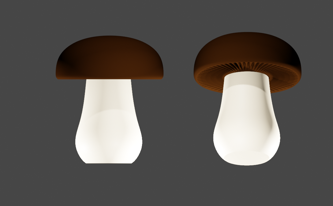 Small mushroom regular top - No support
