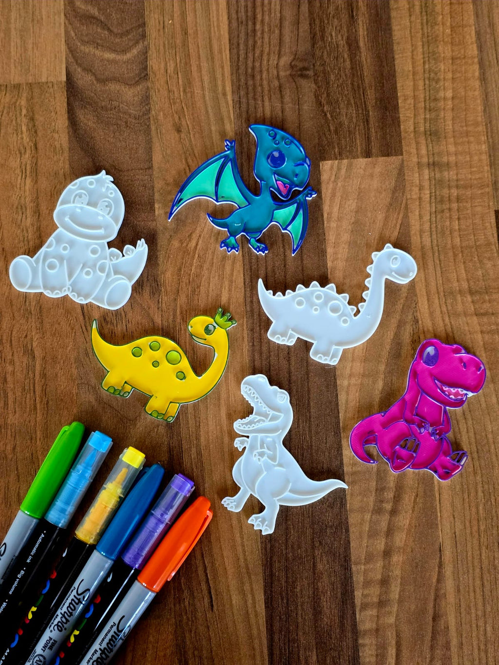 Dino Cute DIY Coloring Pack Dinosaur Kawaii Craft