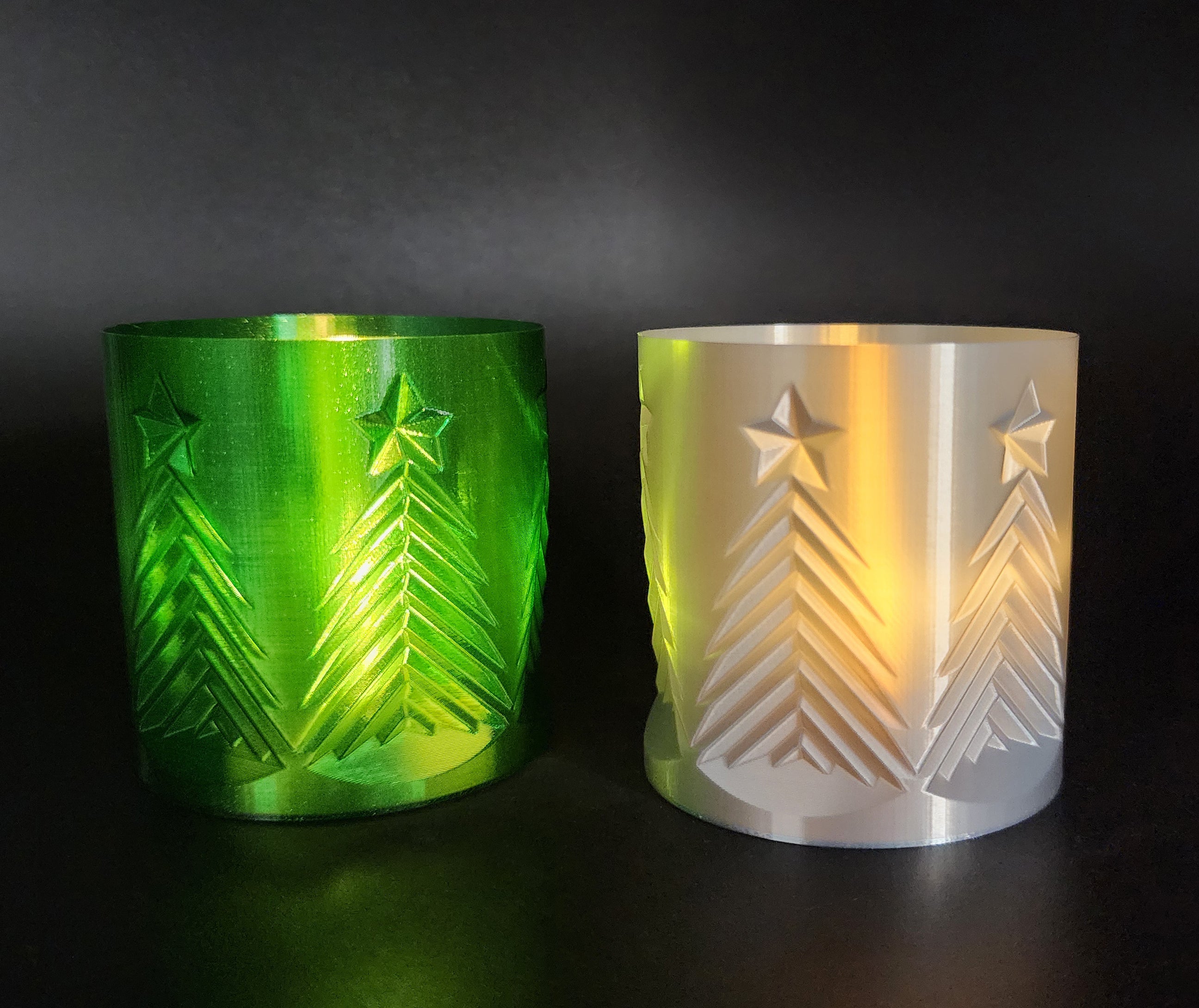 Christmas Tree w/Star Votive Holder - Vase Mode