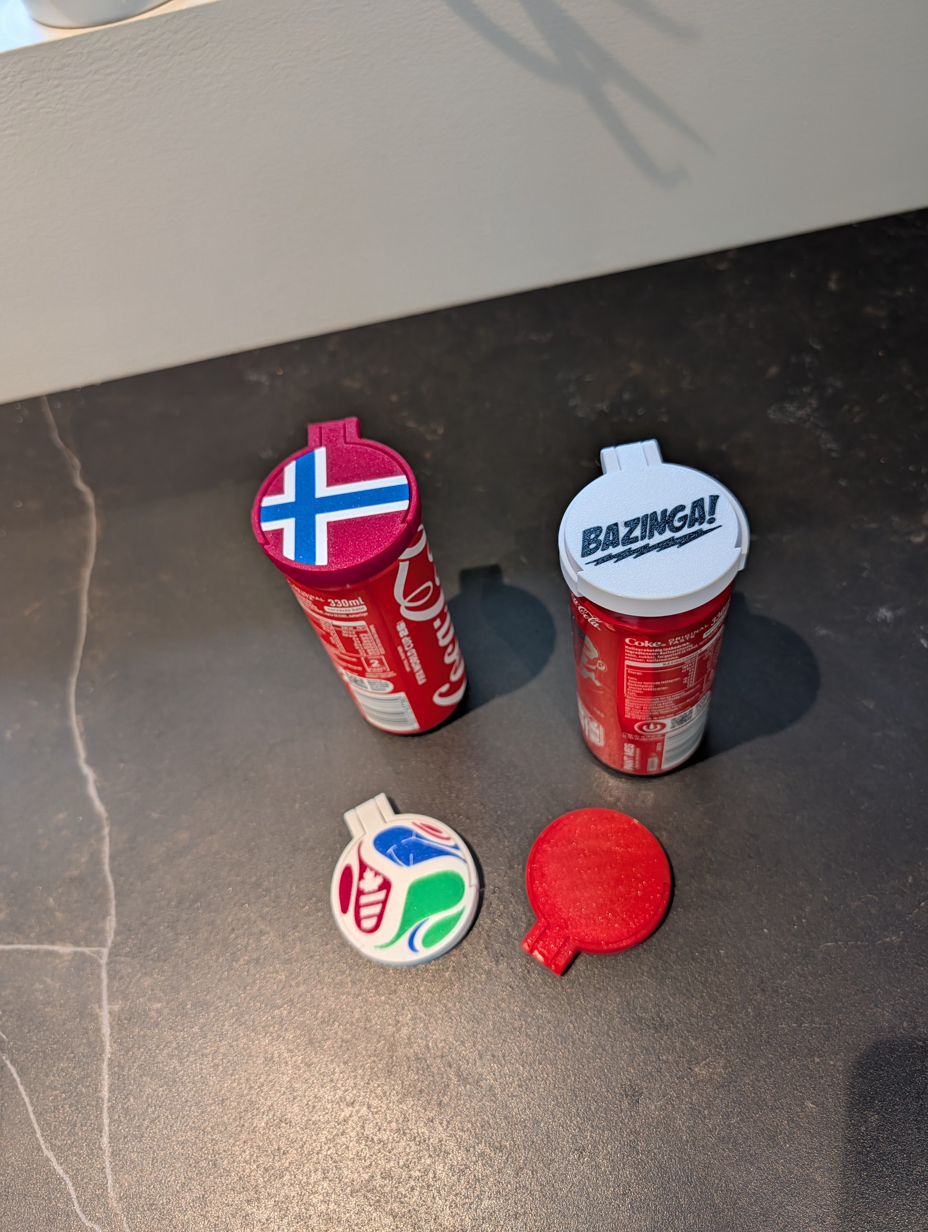Drikkeboks lokk - VM "RO" inspirert - Norsk vers