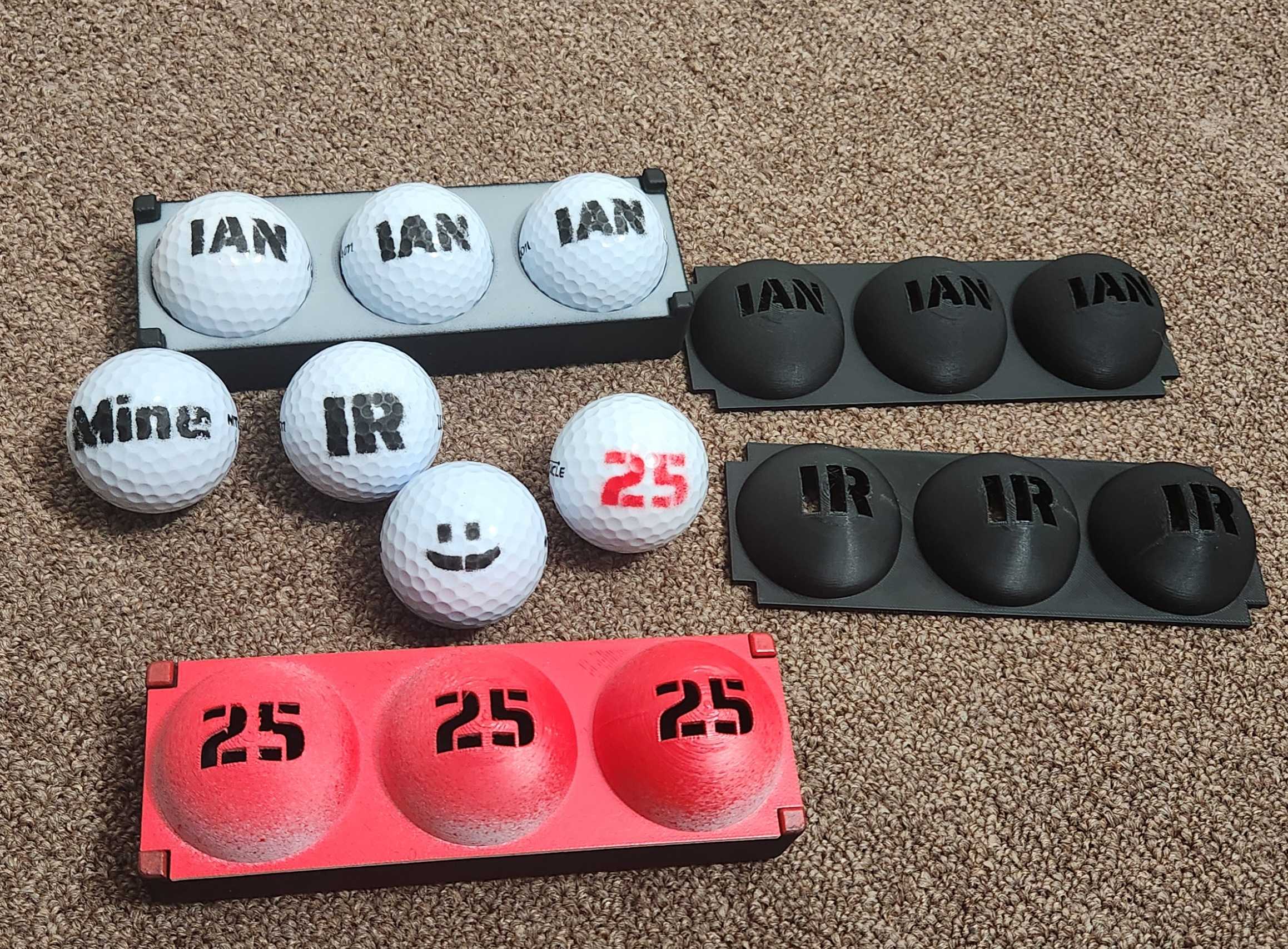 Custom Text Golf Ball Stencil