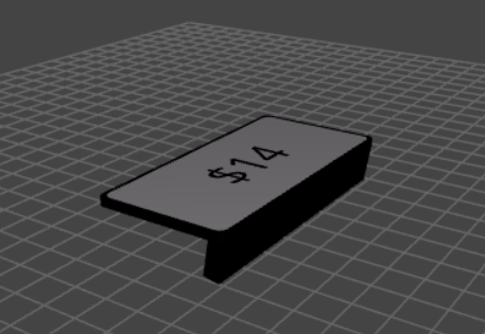 Custom Standing Price Sign