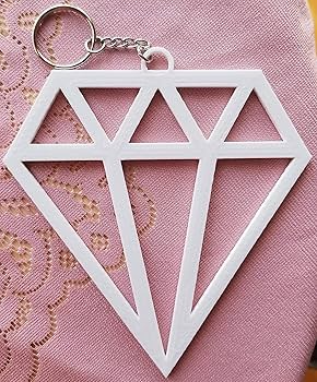 Diamond Keychain (Partly Generative 3D Model)