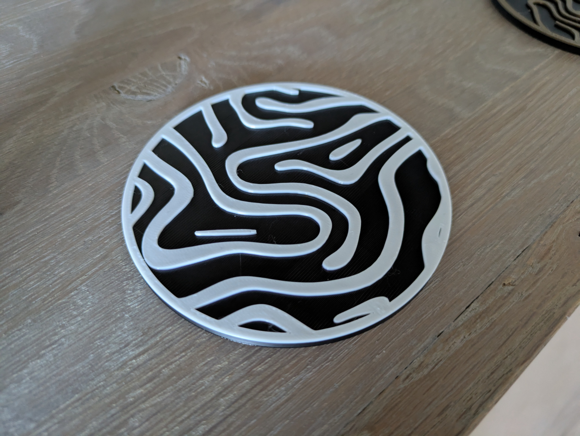 Coaster organic lines - 6 styles + coaster holder