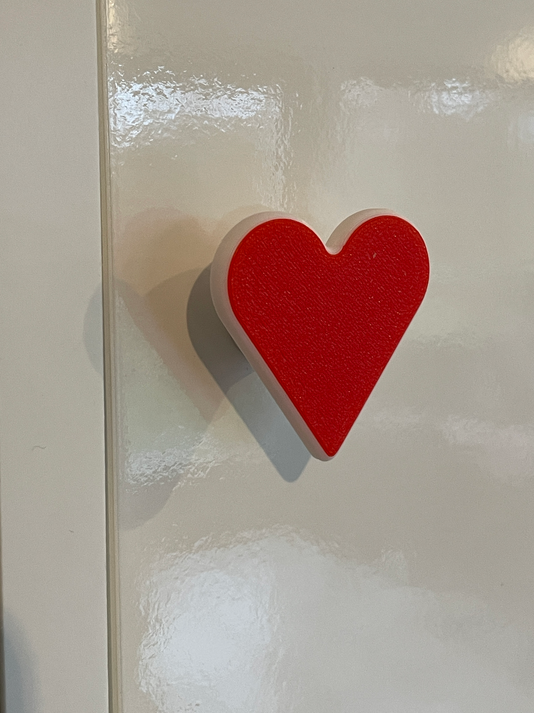 Heart shaped cabinet knob