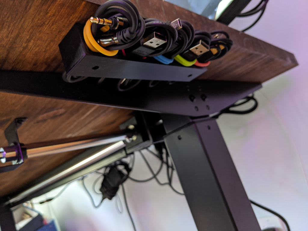 Loose USB Cable Organizer for Under Desk