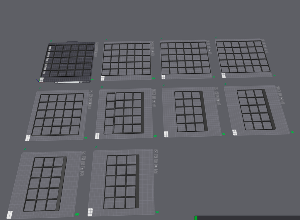 Gridfinity Baseplate Set for Yukon Top Drawer