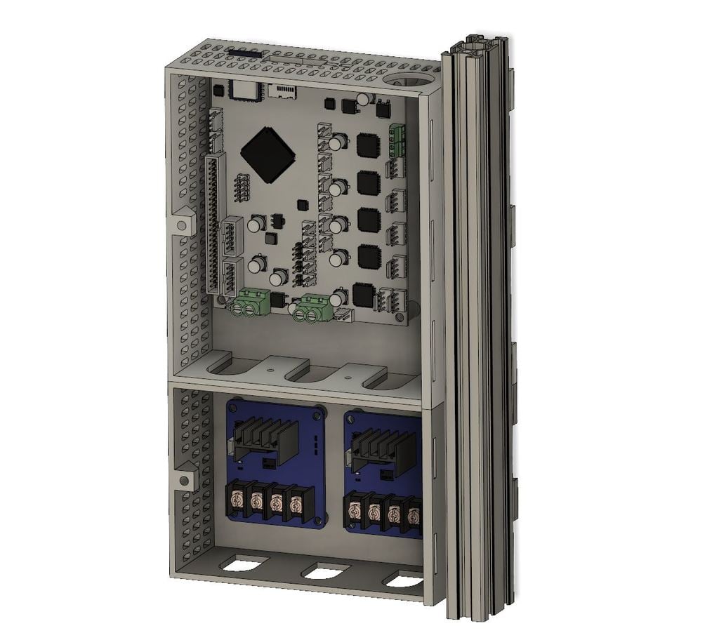 Duet Wifi Dual Mosfet Electronics Case 2040