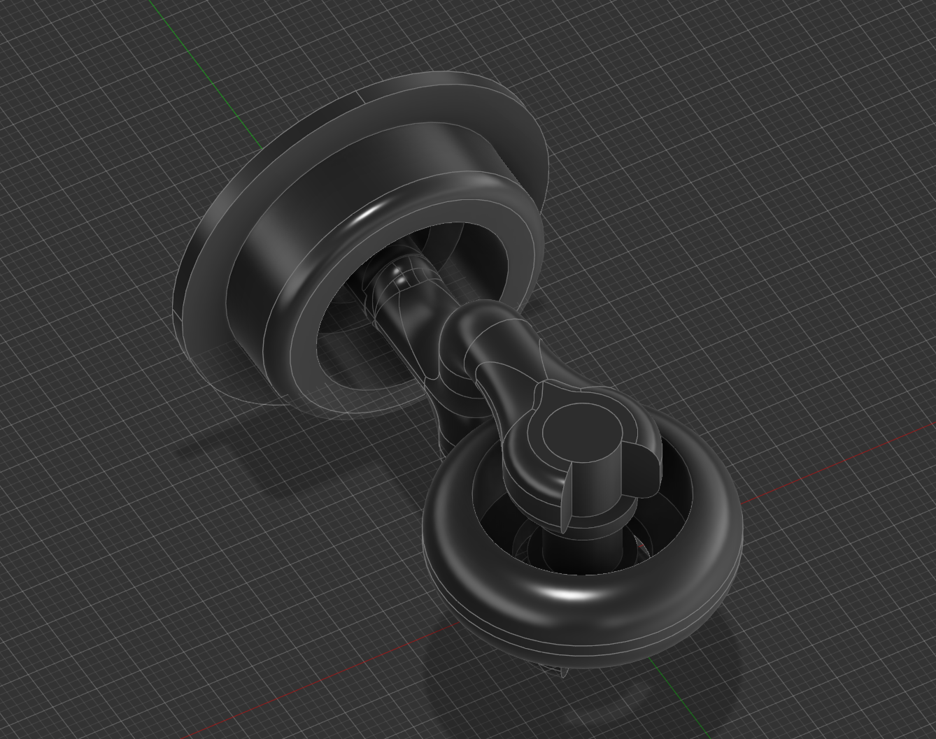 360° Wheel inspired by an office chair.