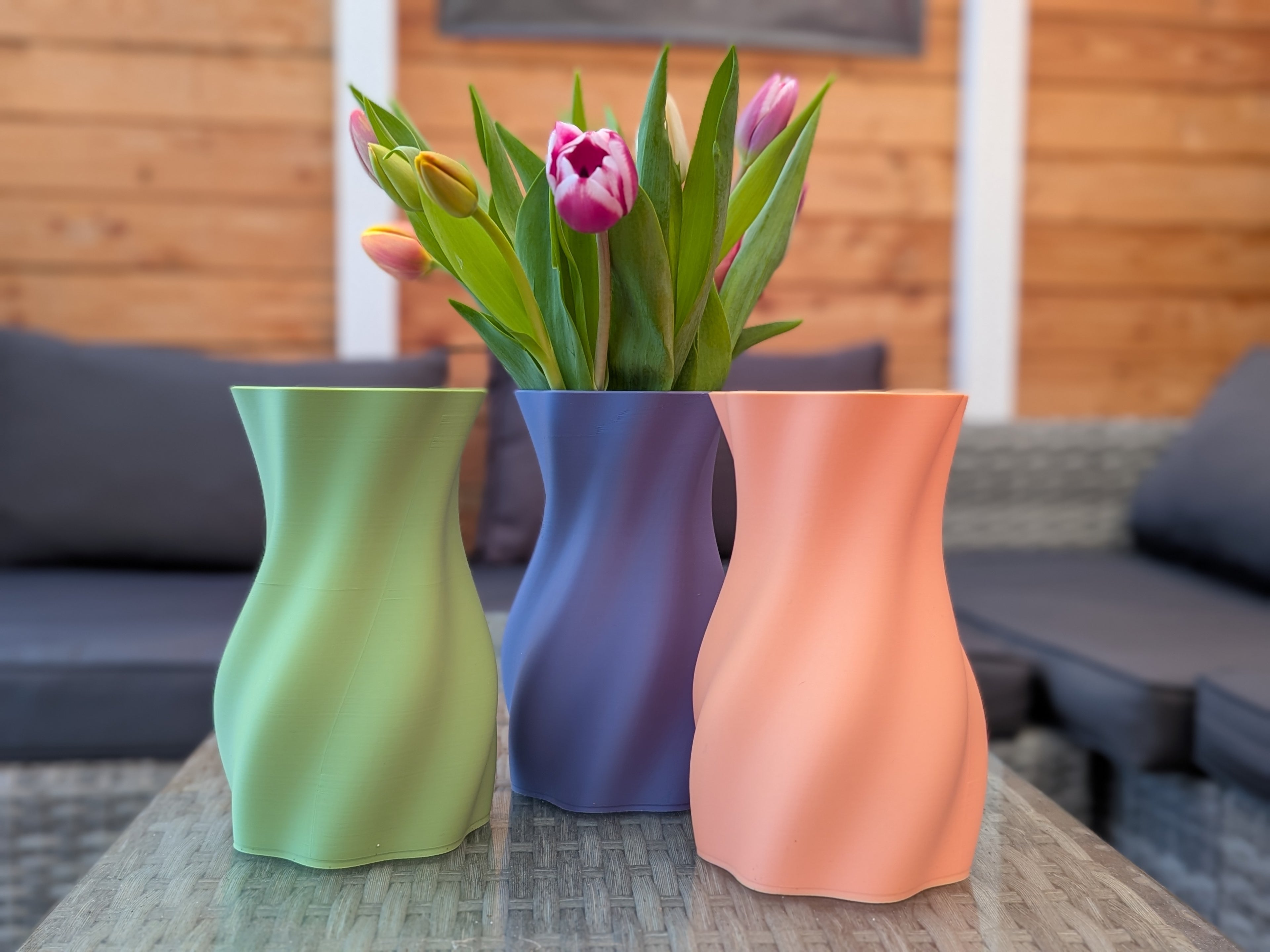 Große elegante Vase wasserdicht kommerziell
