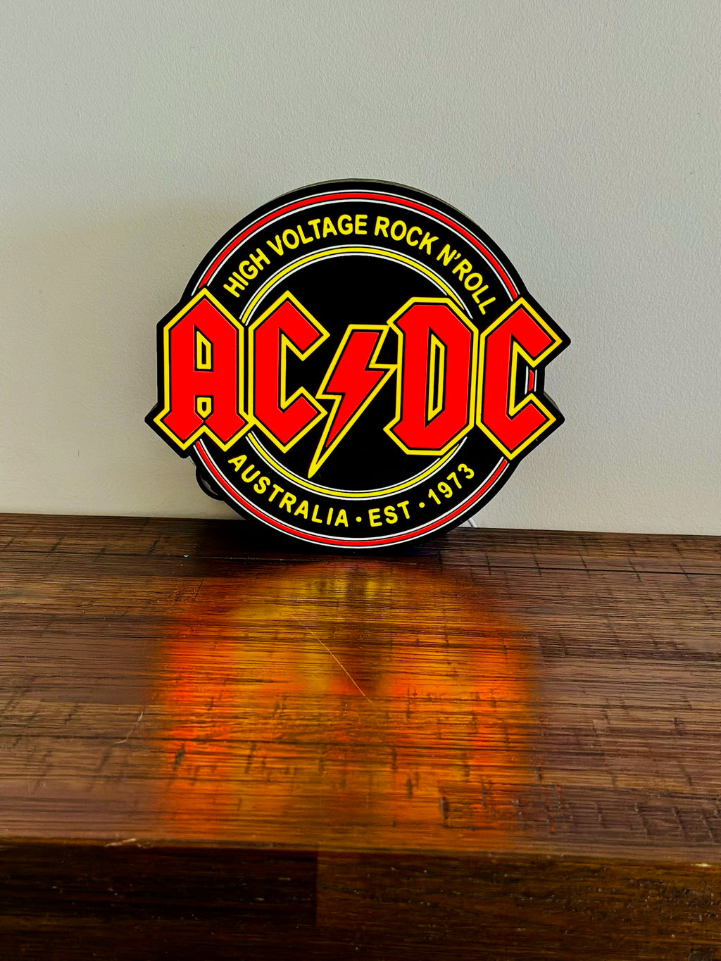 AC/DC (ACDC) Australian Rock Roll Band Icon Light
