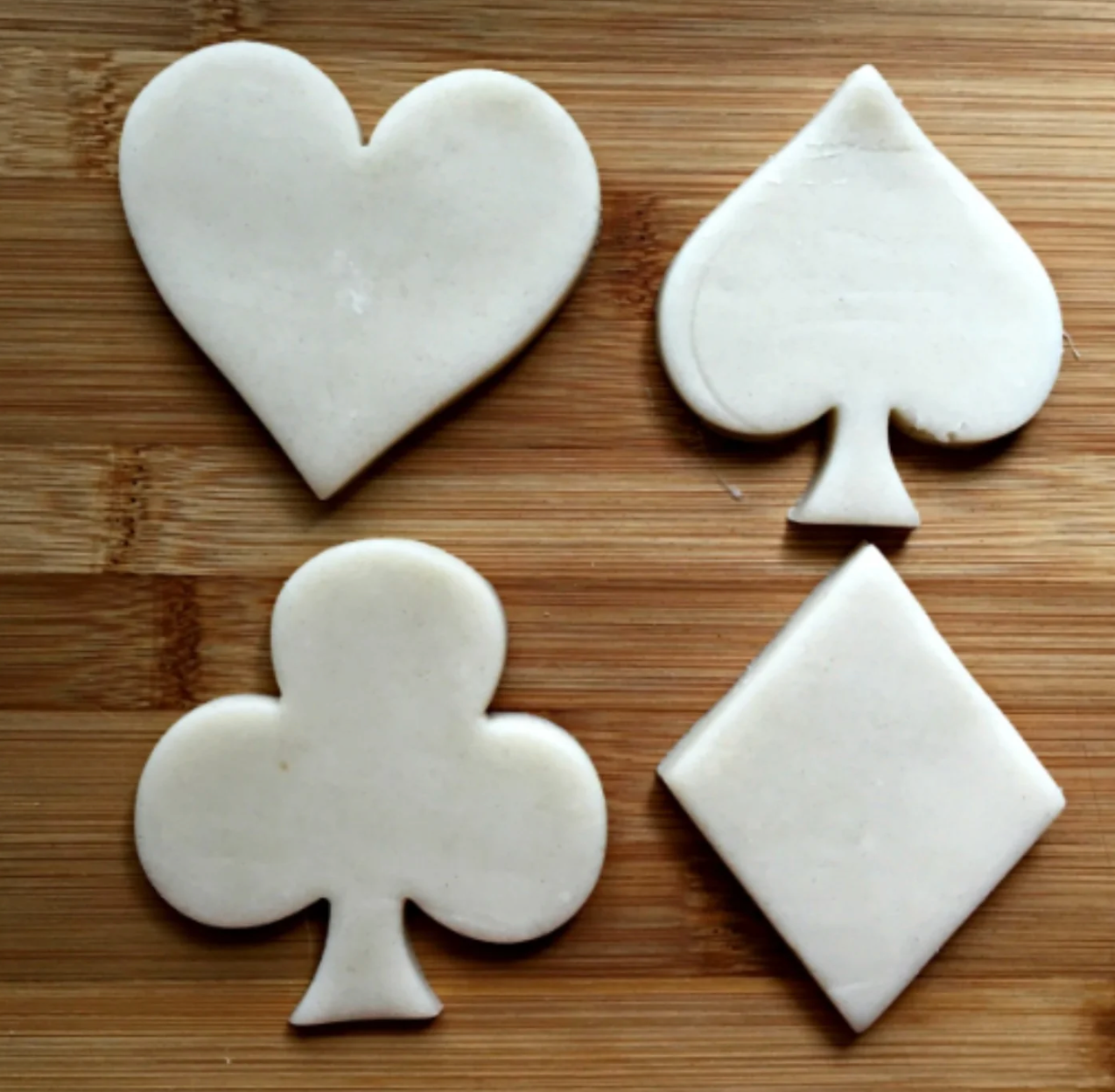 Set of 4 Playing Card Shapes Cookie Cutters