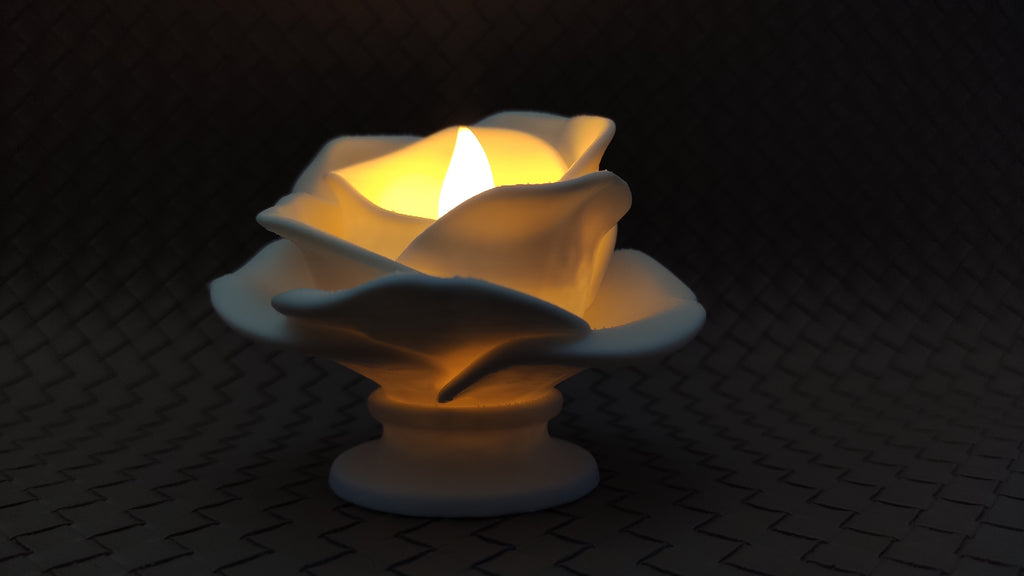 Rose Flower - LED Tea light Holder
