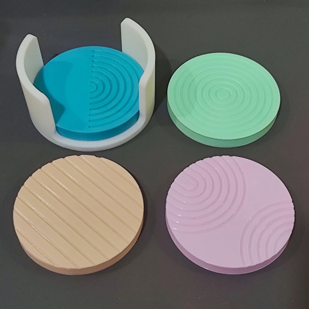 Aesthetic Coaster with Holder
