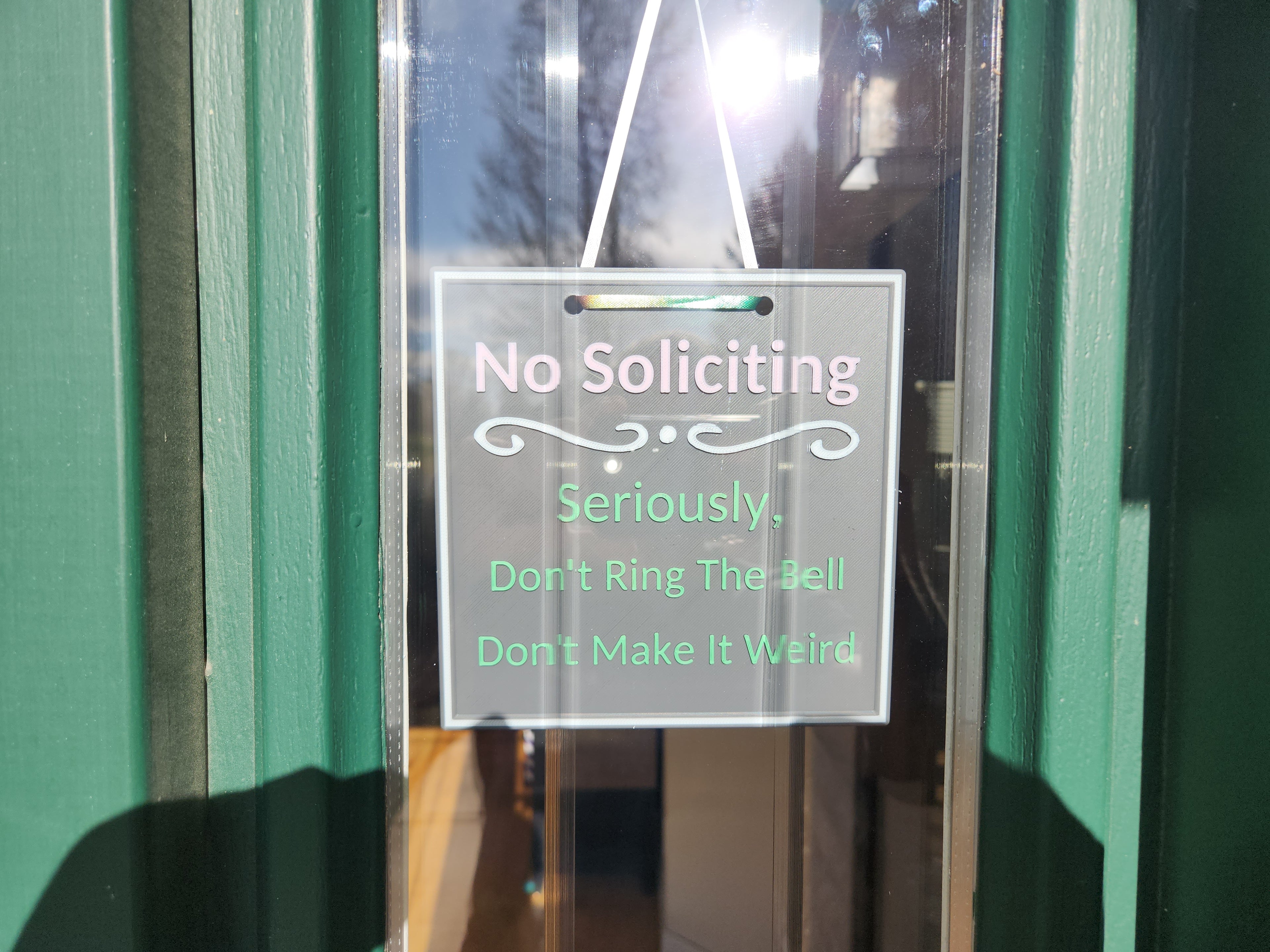 Don't Make It Weird (No Soliciting Sign)